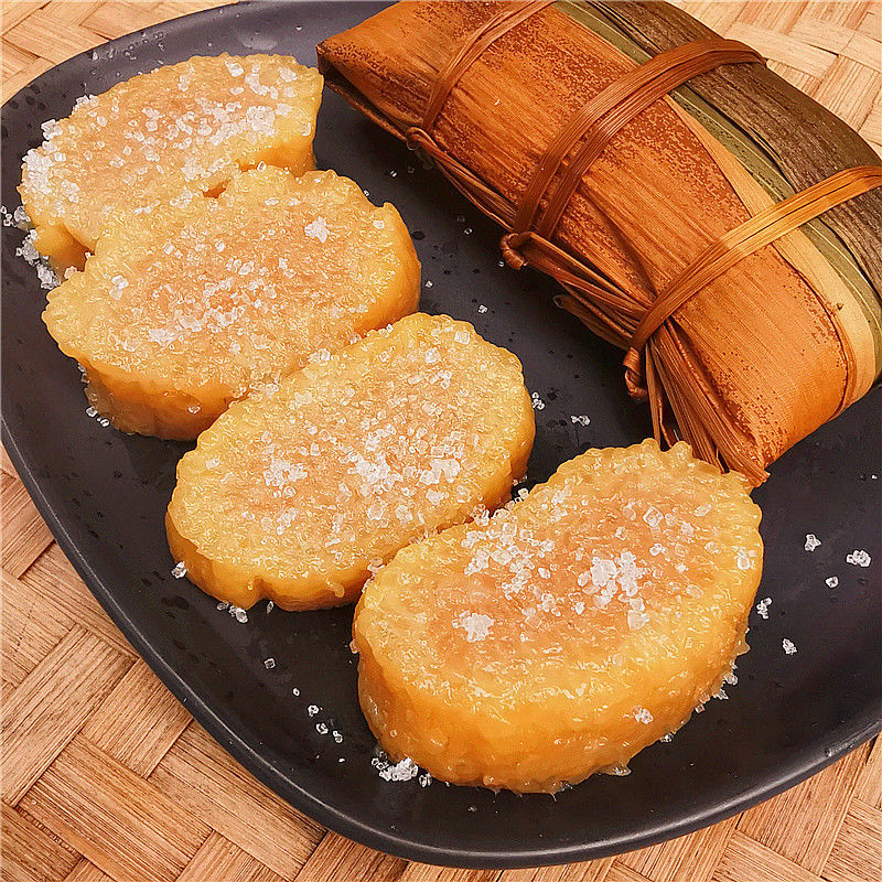 广西桂林草木灰水粽批发端午碱水粽子板栗肉粽 素粽135克新鲜 135克*4