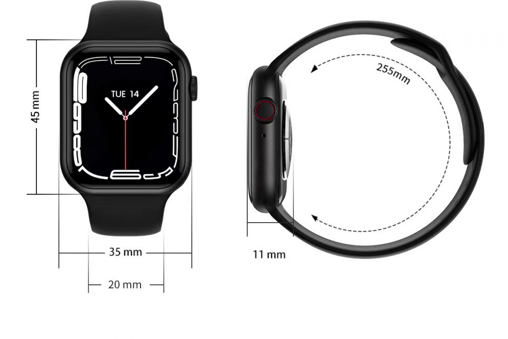 华强北s7抖音同款m7pro智能蓝牙手表dt7nfc苹果华为通用iwatch7粉色