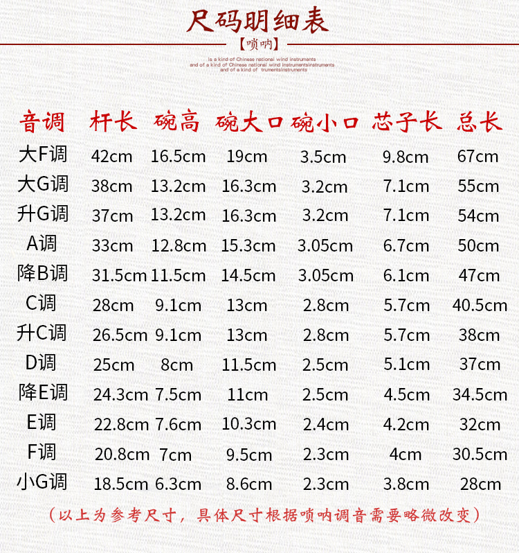 shanbei初学者乌木唢呐乐器全套初学者民族入门唢呐大小号木d白碗85