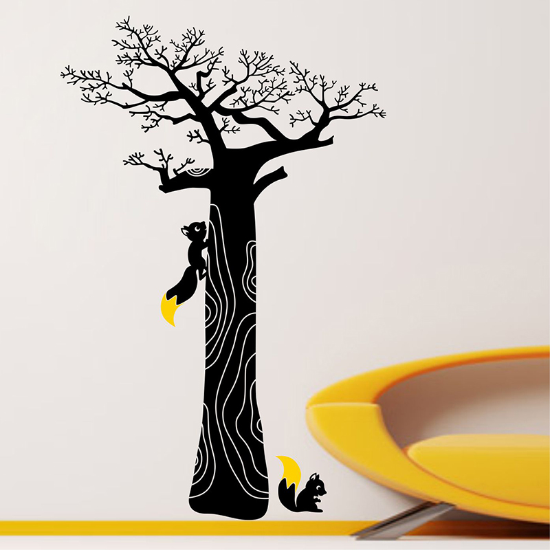 可狄树干墙贴古诗词树成语树大树贴纸创意便签贴留言墙儿童房装饰贴画