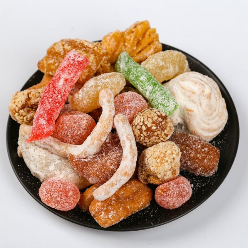 河南特产果子婚庆糕点点心小金果口酥果子过年马蹄酥梅豆角500克 2盒