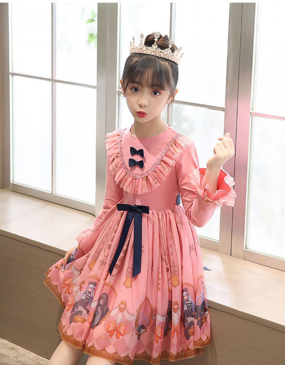 优选新品买给孩子公主裙小学生萝莉装洛丽塔裙子lolita洋装连衣裙1920