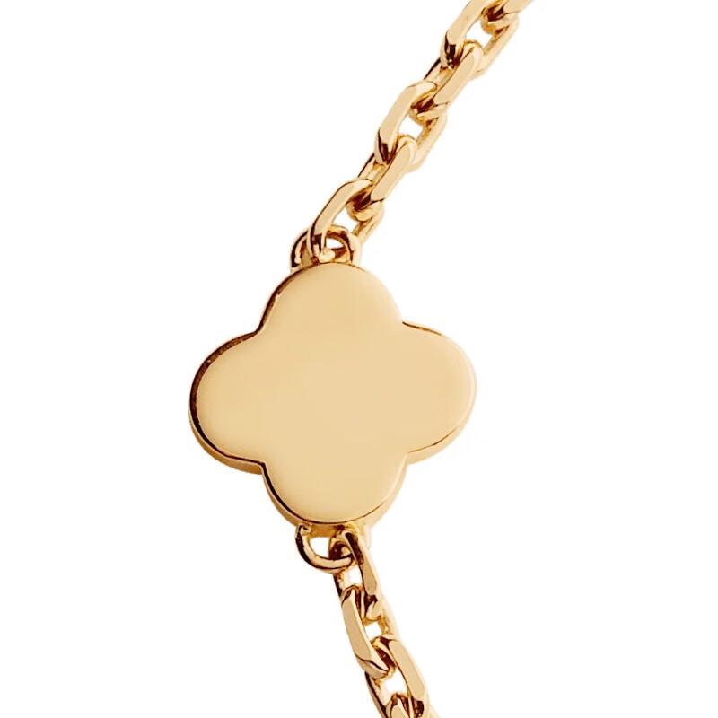 vca梵克雅宝女士手链byzantine alhambra黄k金幸运四叶草手链vcard