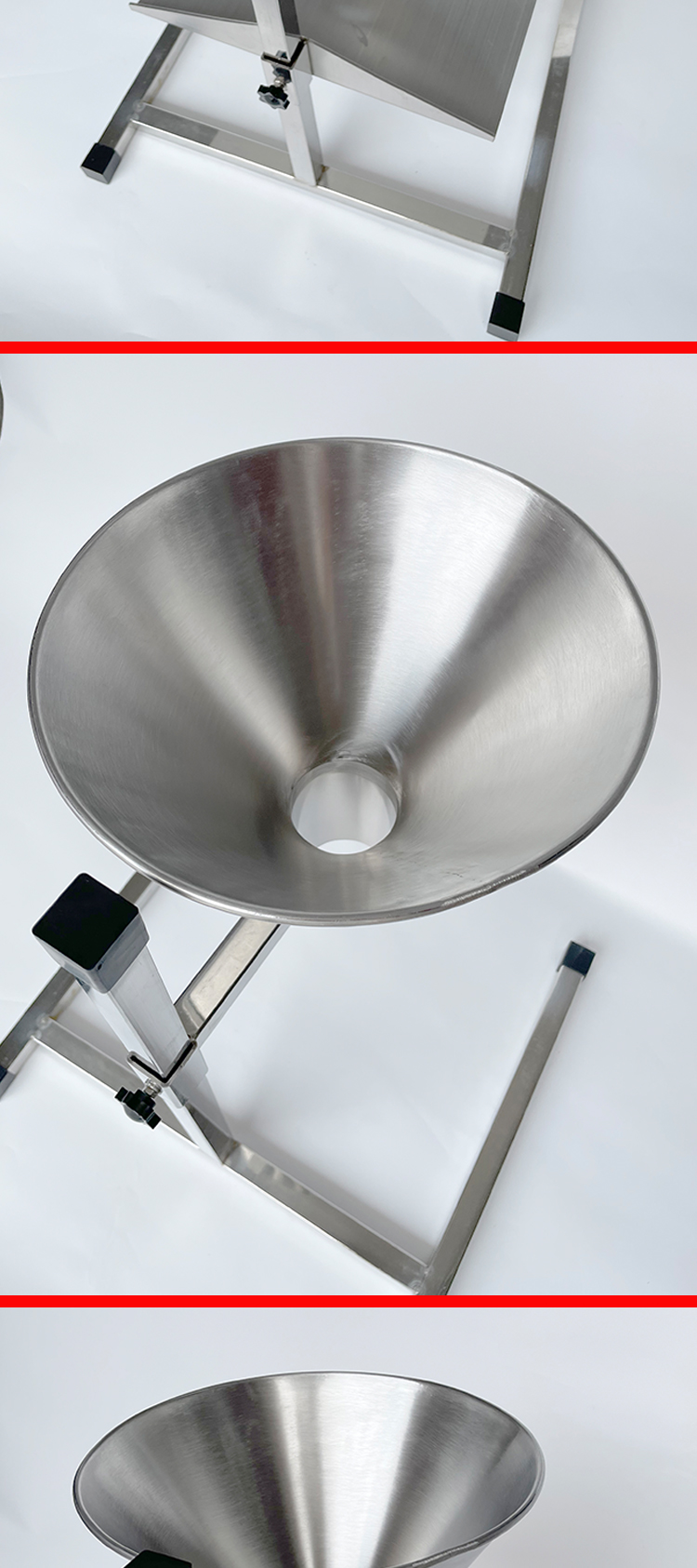 漏斗包装漏斗真空袋漏斗带支架漏斗包装工具特大号漏斗分装漏斗带开关