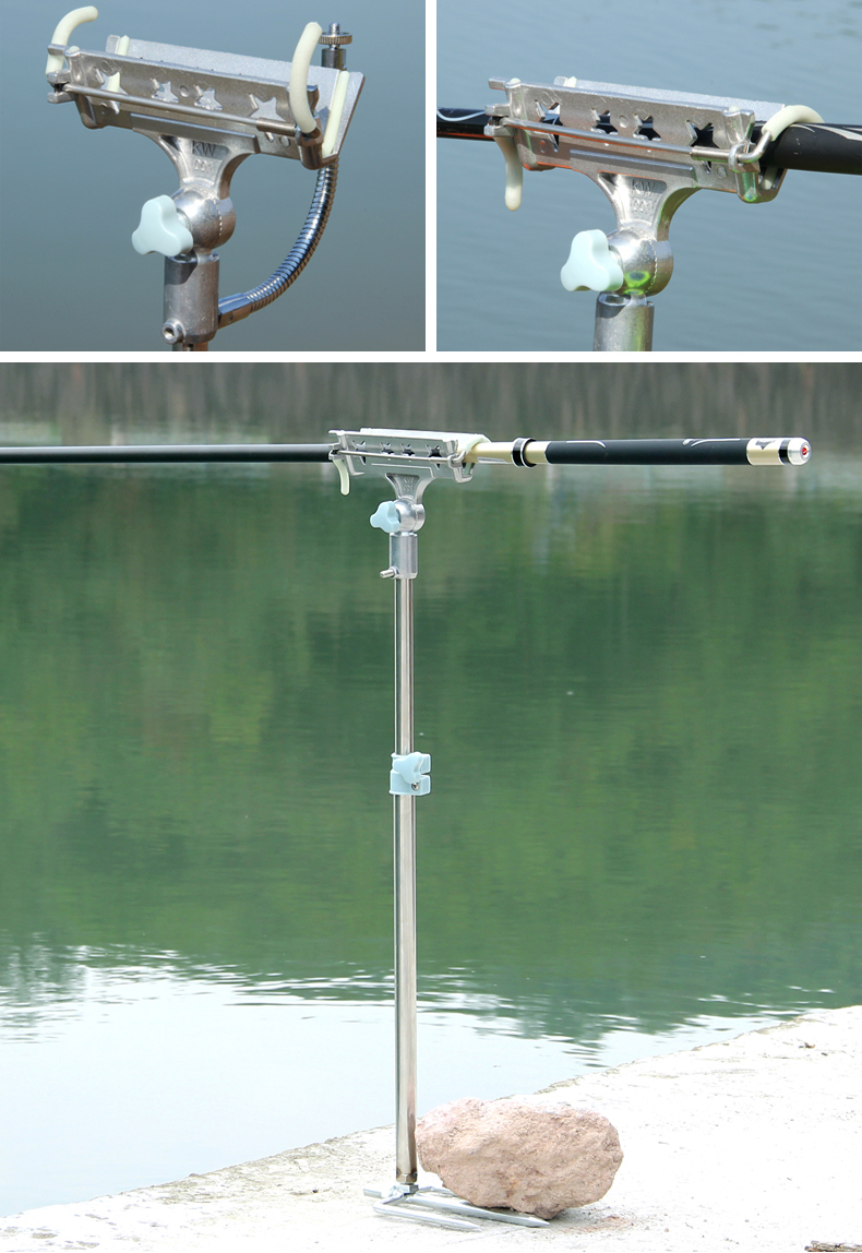 钓鱼支架地插炮台架杆架竿自锁多功能野钓支架手竿三合一鱼竿支架 单