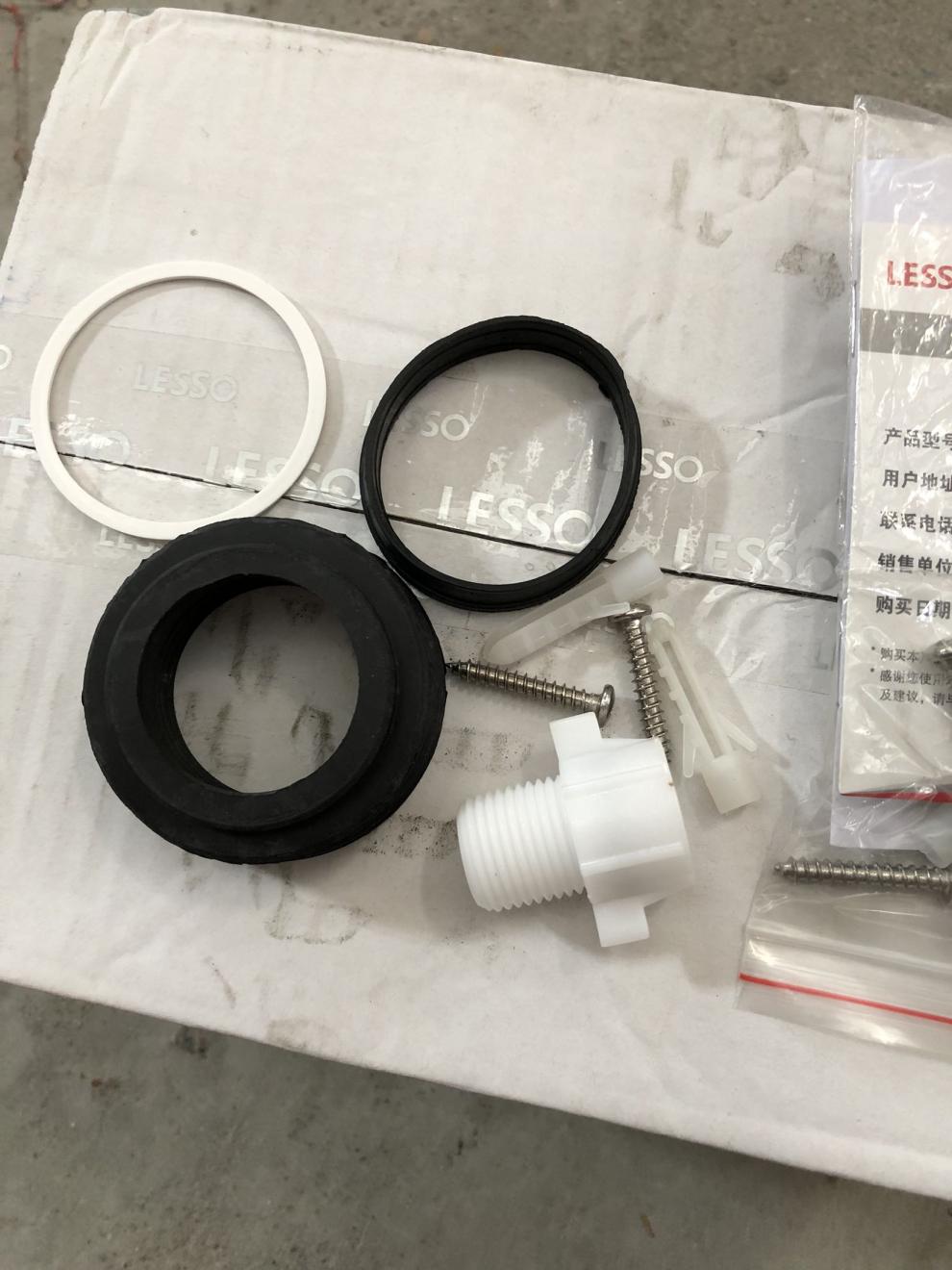 赤红定制水箱配件联塑蹲便器水箱配件软管接头水箱螺丝水箱接口胶圈