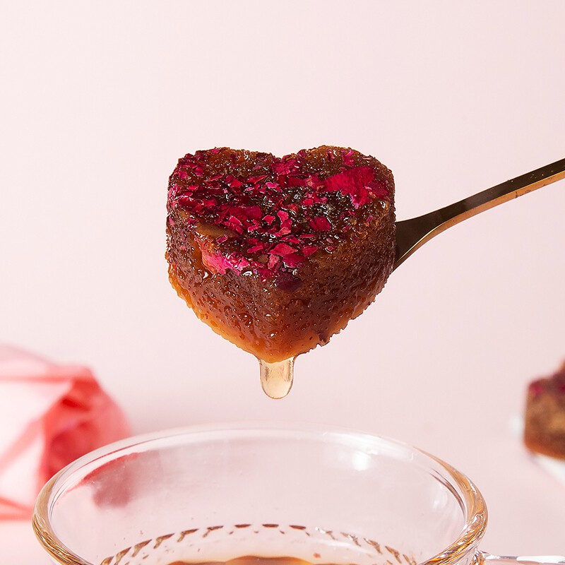 会说情话的红糖 枝兮红糖姜茶大姨妈玫瑰爱心红糖礼盒装心形独立小