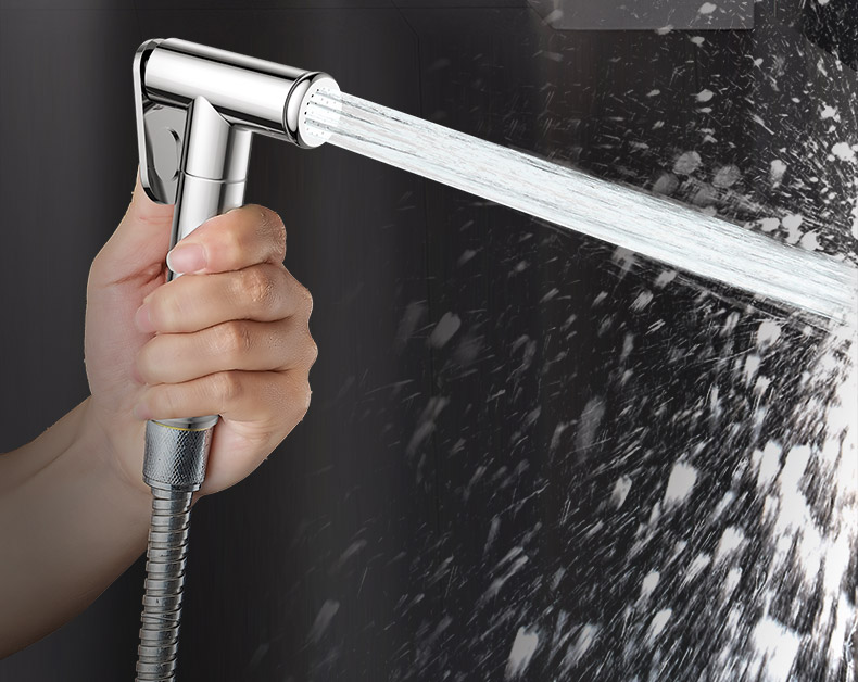 水枪伴侣冲洗器家用高压增压全铜套装3可接花洒角阀水龙头3米伸缩软管