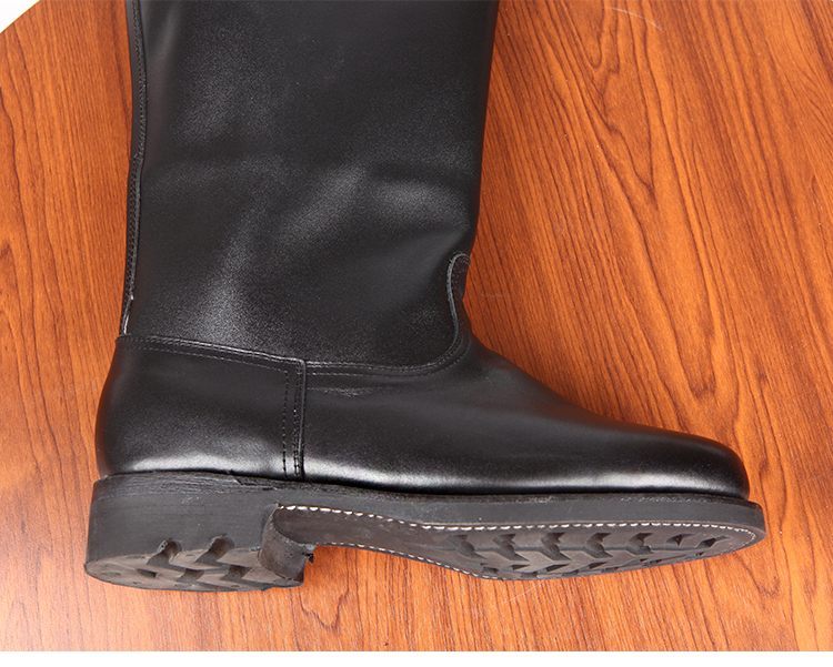 3516厂皮高筒马靴头层牛皮秋冬防风保暖坦克靴长筒骑行机车靴男品质