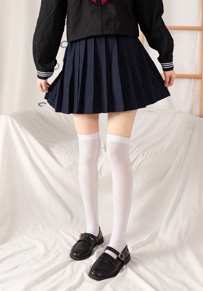 儿童长筒袜女童长袜运动袜中筒袜小学生初中生穿的夏天薄袜子夏季薄款