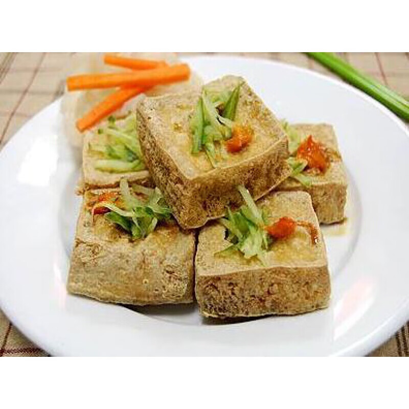 台湾白色臭豆腐经典新鲜白豆腐生胚特色小吃45片/包年货 片/包年货