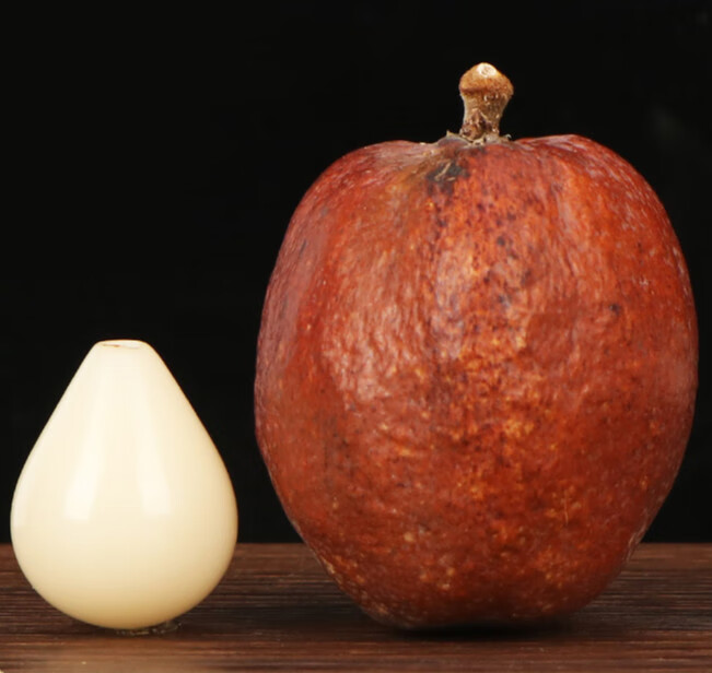 凌盛 佛心果原籽精品释迦佛心菩提子原料黄红皮老果手串把件挂坠项链