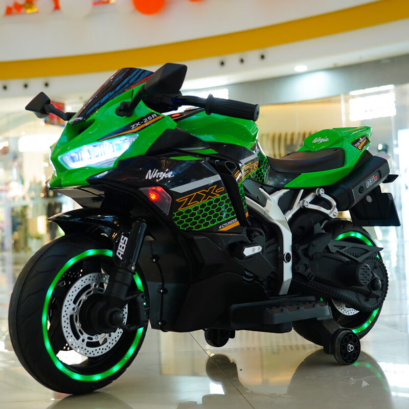 儿童电动摩托车6到12岁超大号摩托男女孩充电玩具两轮机车可坐人车