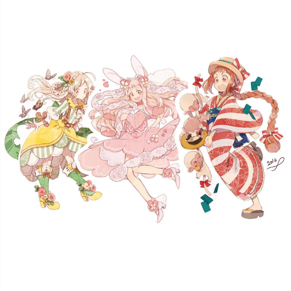 【精选品质】二次元女孩梦幻萝莉手账贴纸素材贴画hobo动漫手账本装饰