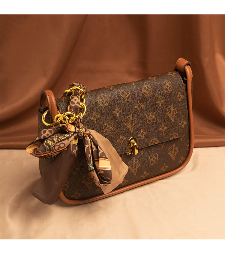 酷奇袋鼠路易希奴尔2022秋冬新款女包潮大容量单肩包复古感百搭斜挎包