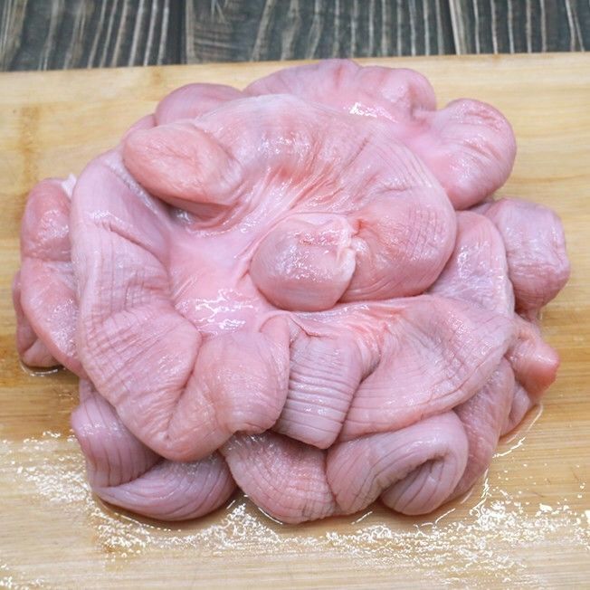 新鲜猪花肠脆肠生肠猪房子猪子宫猪胎盘猪脆肠紫肠
