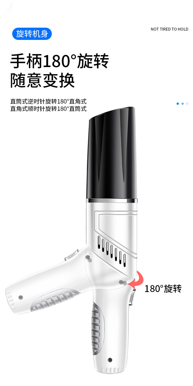 康赟【精选百货】手持无线车载吸尘器强小型迷你家用折叠12V电机大功率折叠家用迷你小型吸 12V有线款 9000Pa 黑色详情图片4