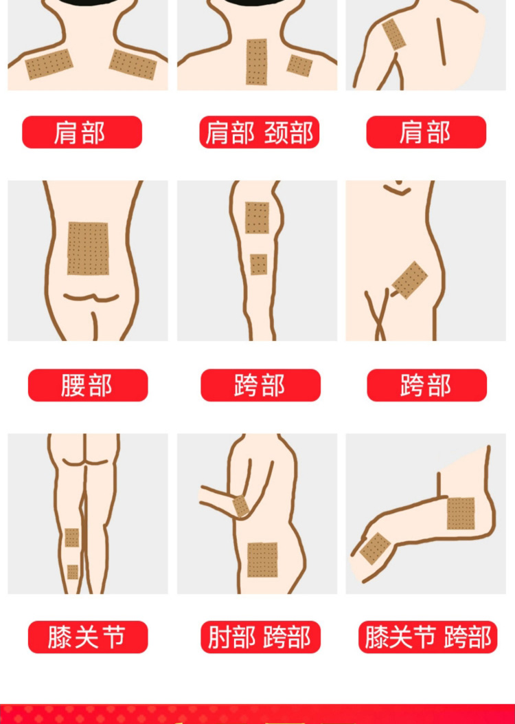 仁和远红外舒筋活血贴腰痛疼腰间盘突出颈椎风湿性肩周腰肌劳损刺痛