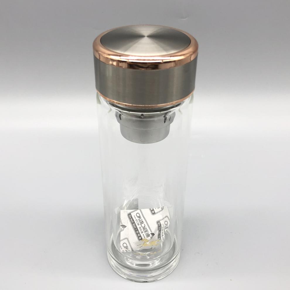 【闪电发货】匡迪玻璃杯 匡迪华象玻璃杯水杯男女士双层便携家用泡茶