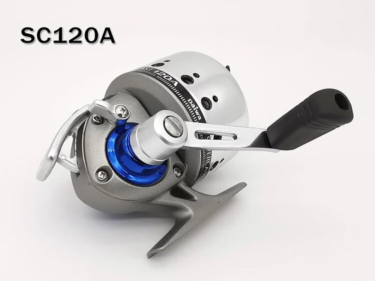 daiwa/达亿瓦/达瓦射鱼轮封闭式渔轮鱼镖轮轮傻瓜轮弹弓鱼轮 sc100a