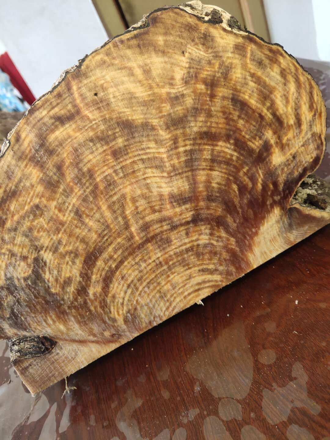 长白山北沉香琥珀木手串满高油全透红松明子手链男女款松丁闪电纹sn