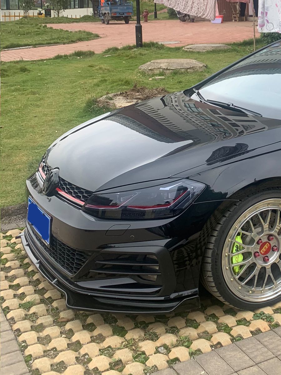 5gti rl专用三段一体式改装大小包围前唇 碳纤b款7/7.