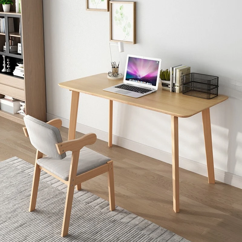 Harrodn Solid Wood Desk Nordic Computer, Small Bedroom Writing Desk