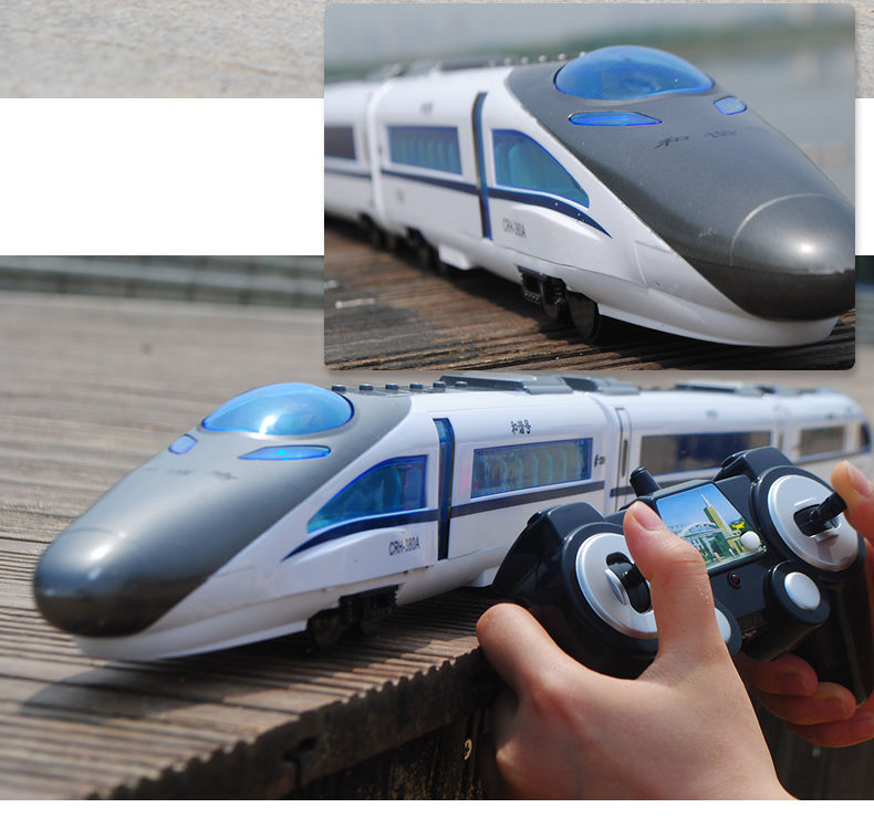 和谐号高铁动车组复兴号火车玩具大号遥控列车轨道模型男孩礼物玩具弭