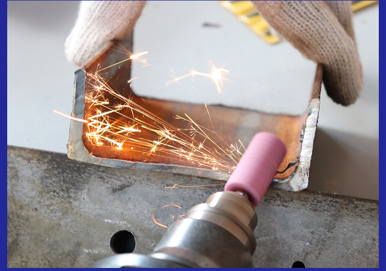 红刚玉砂轮磨头火石仔磨头金属抛光打磨工具电动气动3mm小沙轮头圆柱