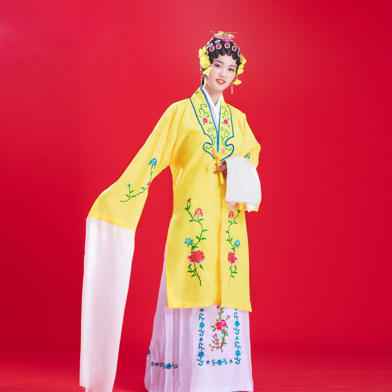 花旦戏服戏剧服装京剧戏曲练功服水袖越剧黄梅戏小姐戏