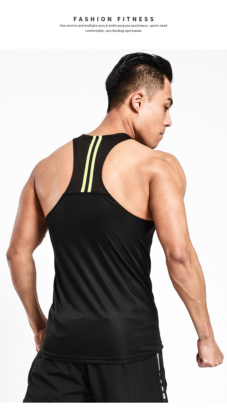 人气潮款跨栏背心男马拉松训练t恤男夏季运动紧身衣健身服速干田径