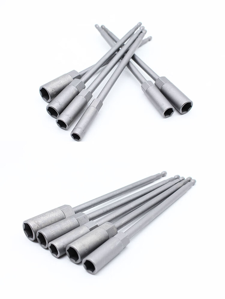 工业级200mm风批套筒头加长加深六角套头电钻长六角套筒加长套200mm