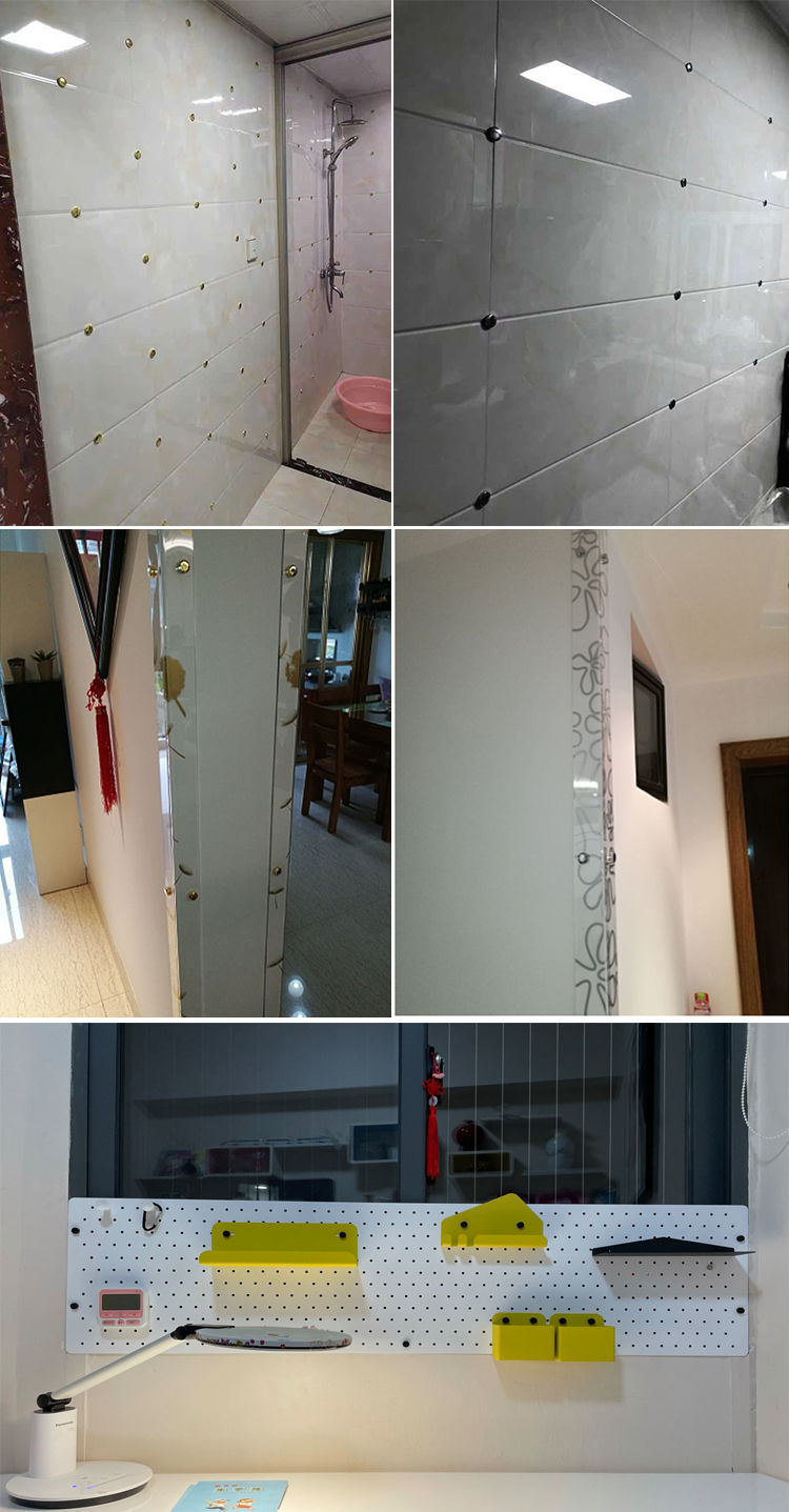 铜镜钉装饰钉固定玻璃瓷砖广告钉亚克力自攻膨胀遮丑盖扣螺丝盖帽平面