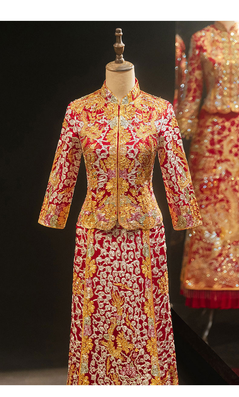 秀禾服2022年新款秀禾服新娘2022年新款中式婚纱嫁衣褂皇结婚敬酒服