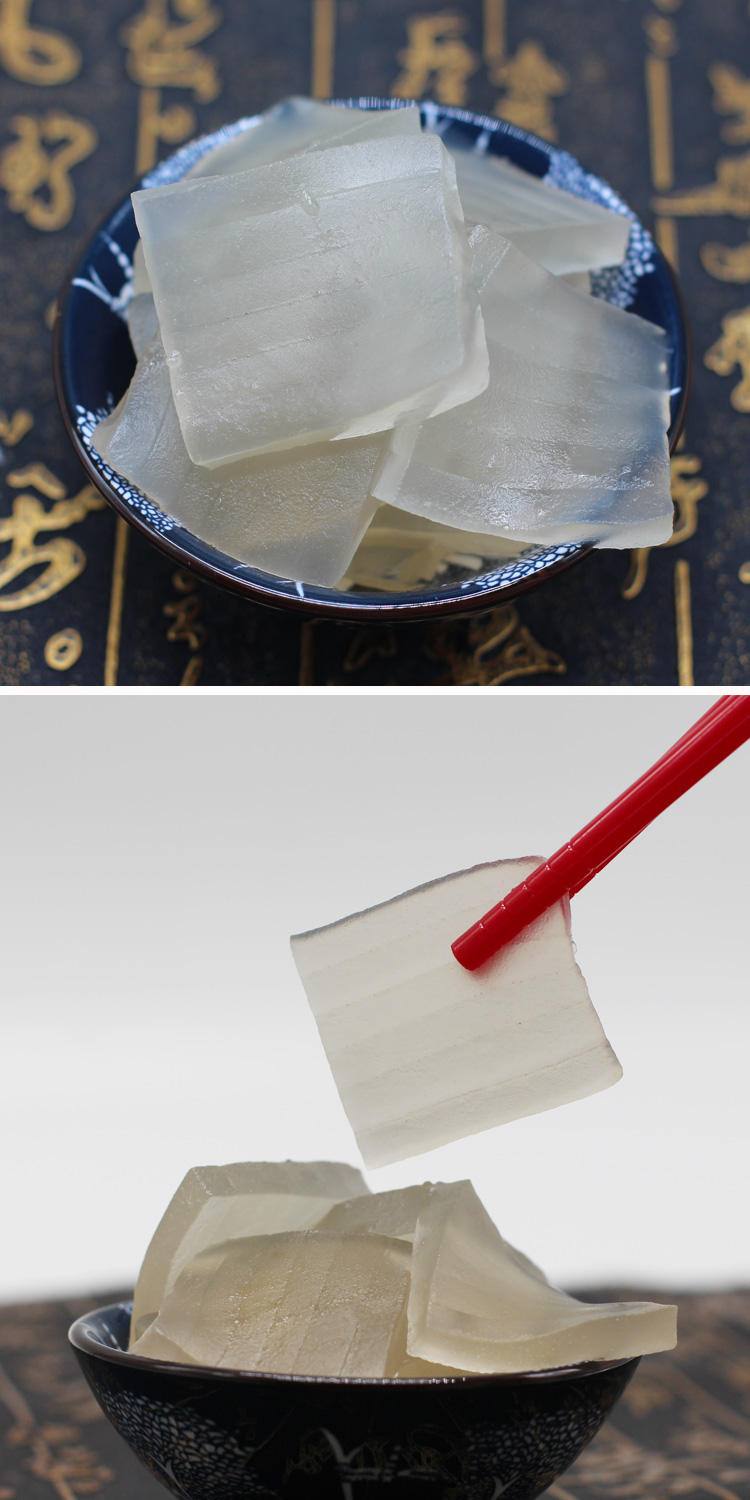 安徽特产黄山纯正葛粉豆腐酒店食材徽菜半成品葛粉干凉菜小吃