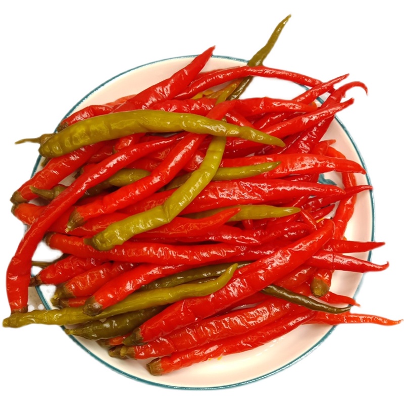 贵州酸辣椒铜仁特产二荆条农家红青酸辣子泡海椒糟辣椒真空装2斤中辣