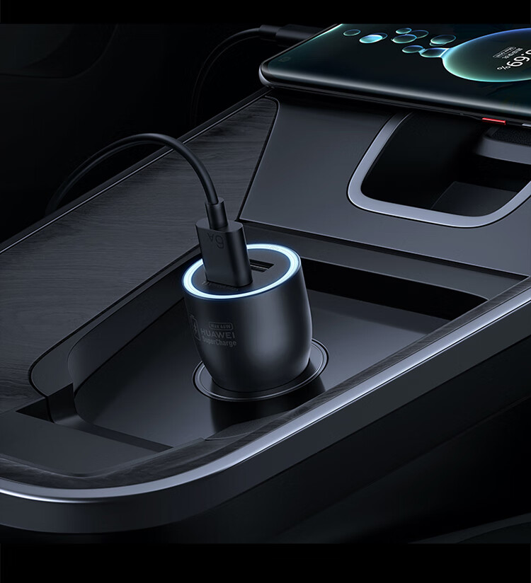 华为66w车载充电器原装max快充双口输出mate40pro /rs保时捷p40mate30