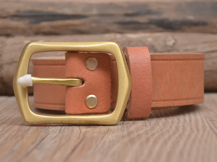 老式头层电工皮带 男士牛皮劳保腰带加长加宽纯铜针扣中老年裤 款式8