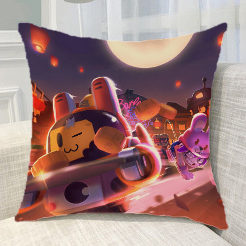 荒野乱斗抱枕艾德加公牛潘妮布洛克柯尔特抱枕沙发车靠垫礼物等图定做