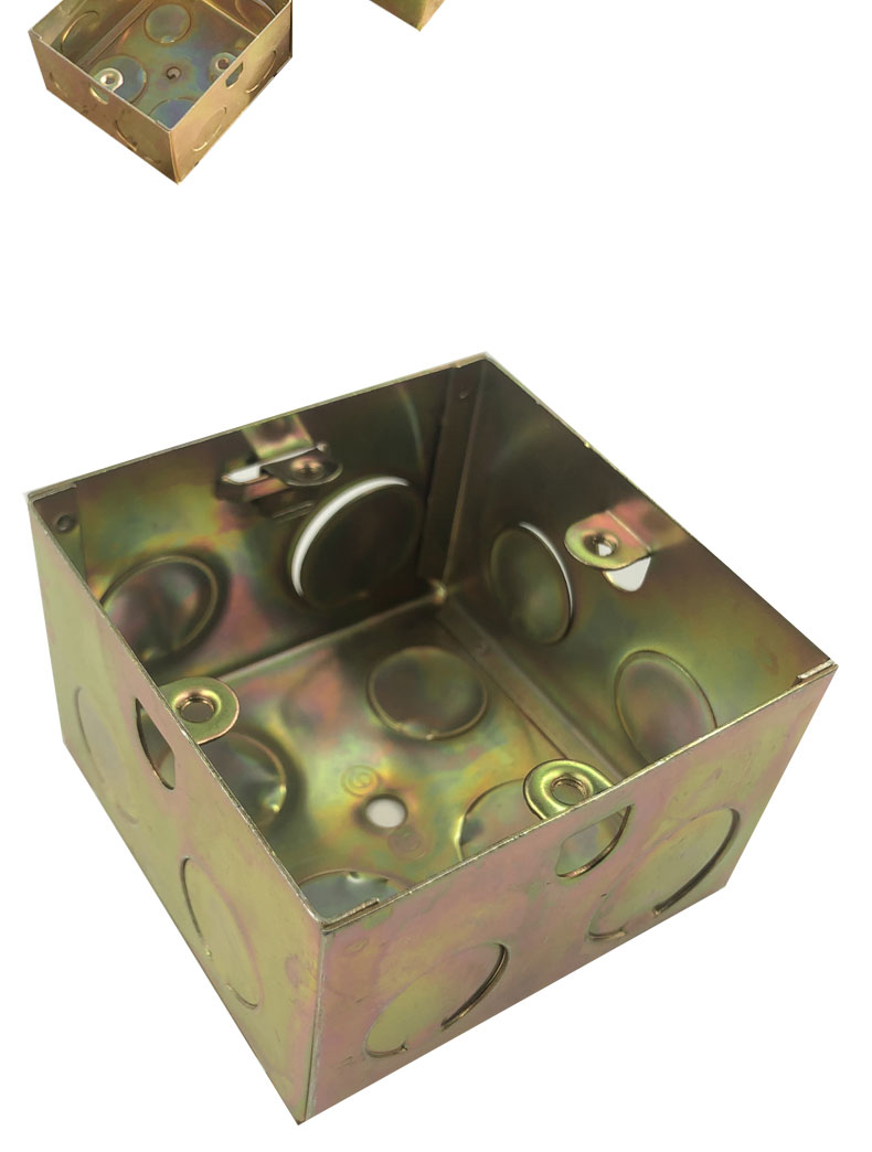 加厚金属铁底盒86型明暗装预埋盒墙壁地盒插座开关盒接线盒下过线定制