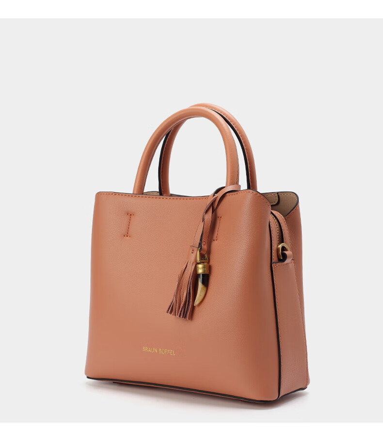 braunbuffel布兰施春夏新款女包水桶包真皮单肩手提斜挎包黑色