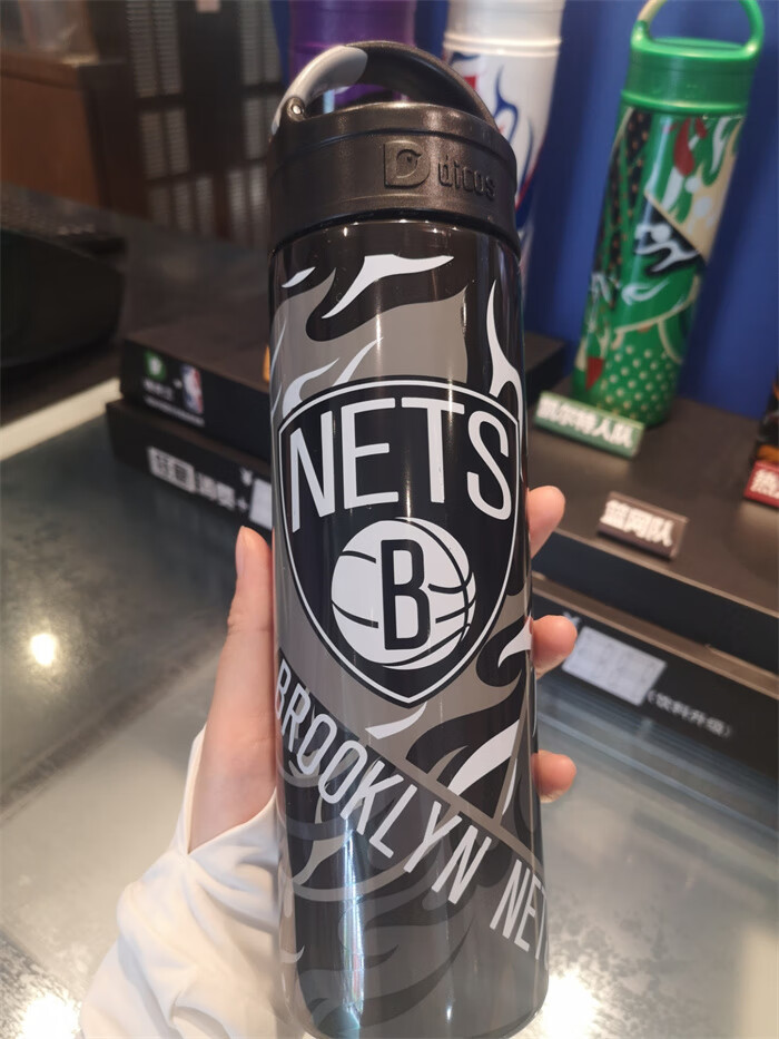 德克士nba水杯联名杯子勇士湖人同款炫酷运动专用德意能量杯全套6款