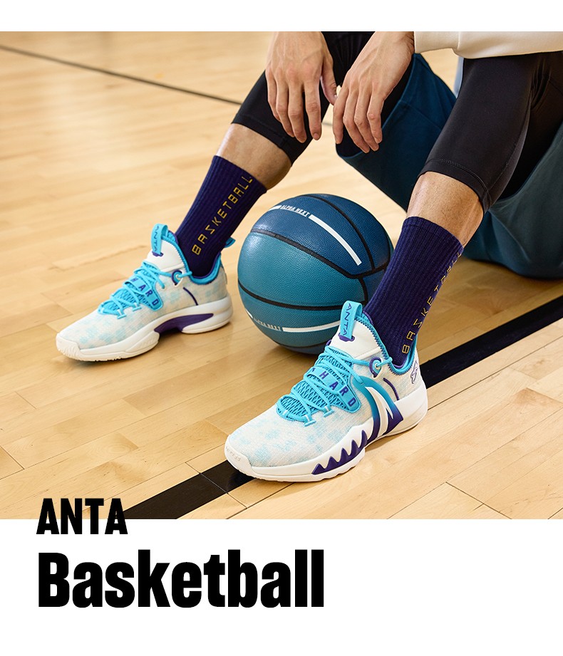 安踏海沃德2代gh2篮球鞋2021冬季新款运动耐磨实战球鞋黑金属金2841