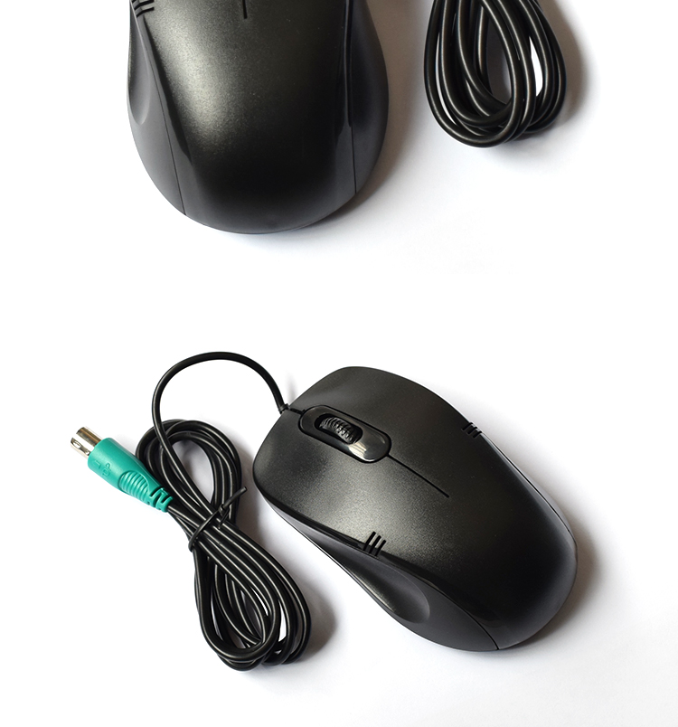 电脑通用家用ps2圆口接口圆孔usb方型口15米线老台式机型ps2接口标配