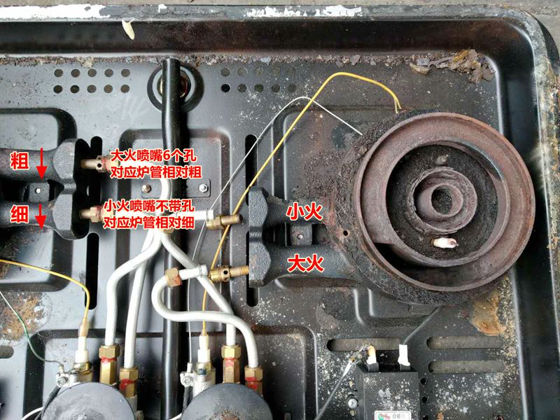 煤气灶火盖缝隙漏火图片