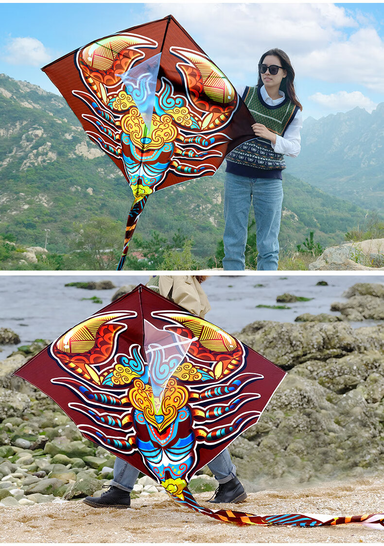 2022年新款蝎子风筝儿童微风易飞高端风筝大人专用网红潍坊风筝 蝎子