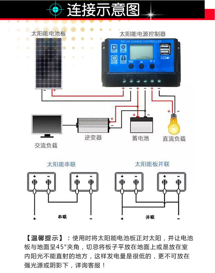 全新100w单晶硅太阳能板发电板电池板光伏发电充电12v24v家用 50w单晶