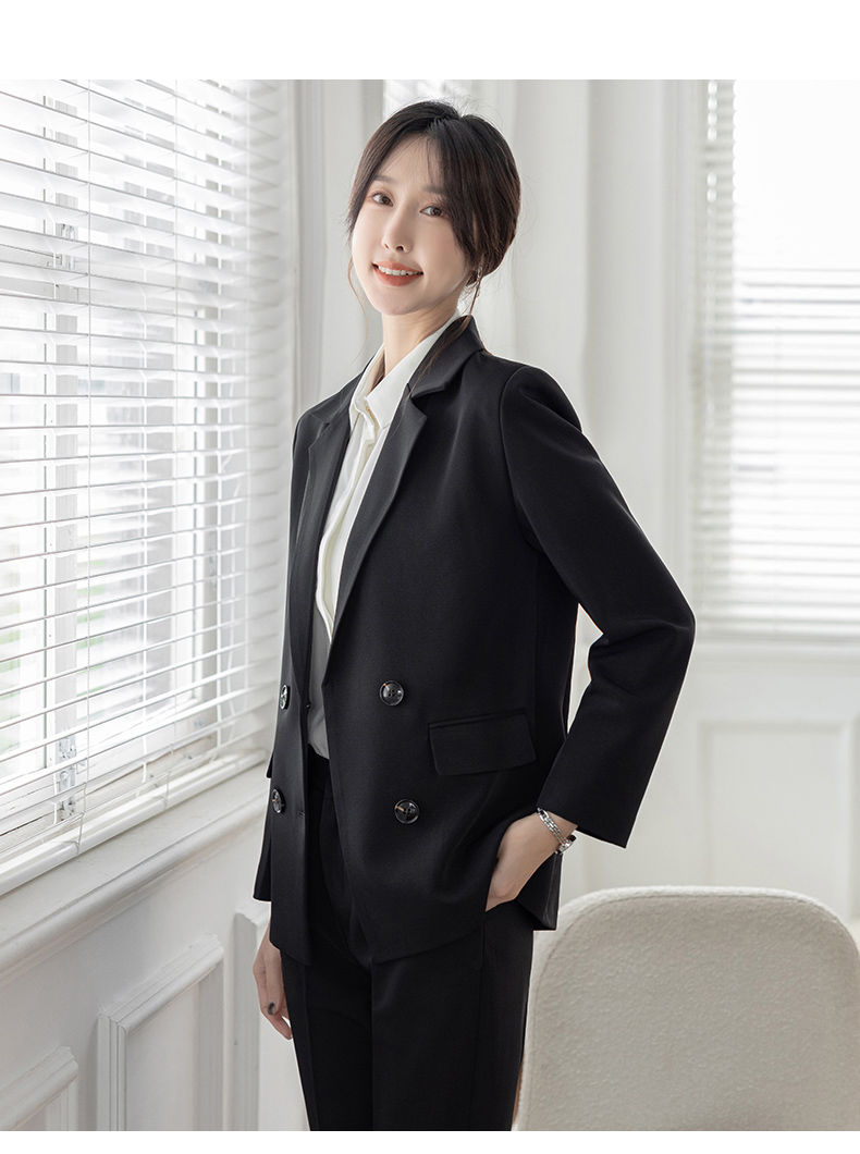 新款黑色休闲大学生西服上衣面试职业正装套装黑色西装外套s8095斤