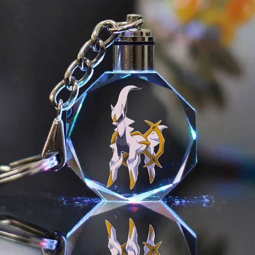 倩绣菲暗黑皮卡丘挂件精灵宝可梦皮卡丘水晶钥匙扣挂件神奇定制生日