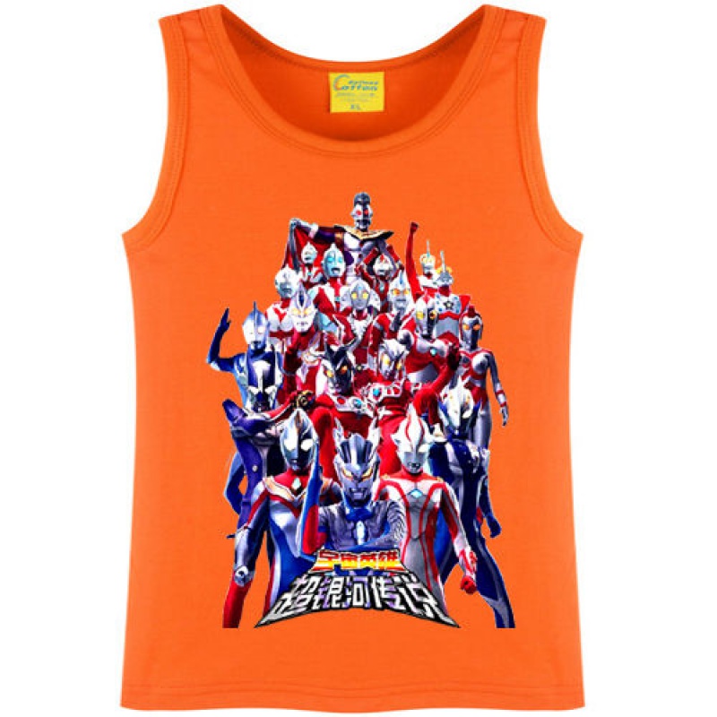 【特价捡漏】奥特曼赛罗儿童装小孩子衣服男女童纯棉无袖背心宝宝夏季